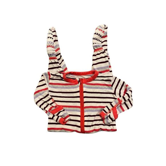 Kickee Pants Striped Baby Footie Sleeper - Size 3-6 months - Excellent! - Picture 1 of 1